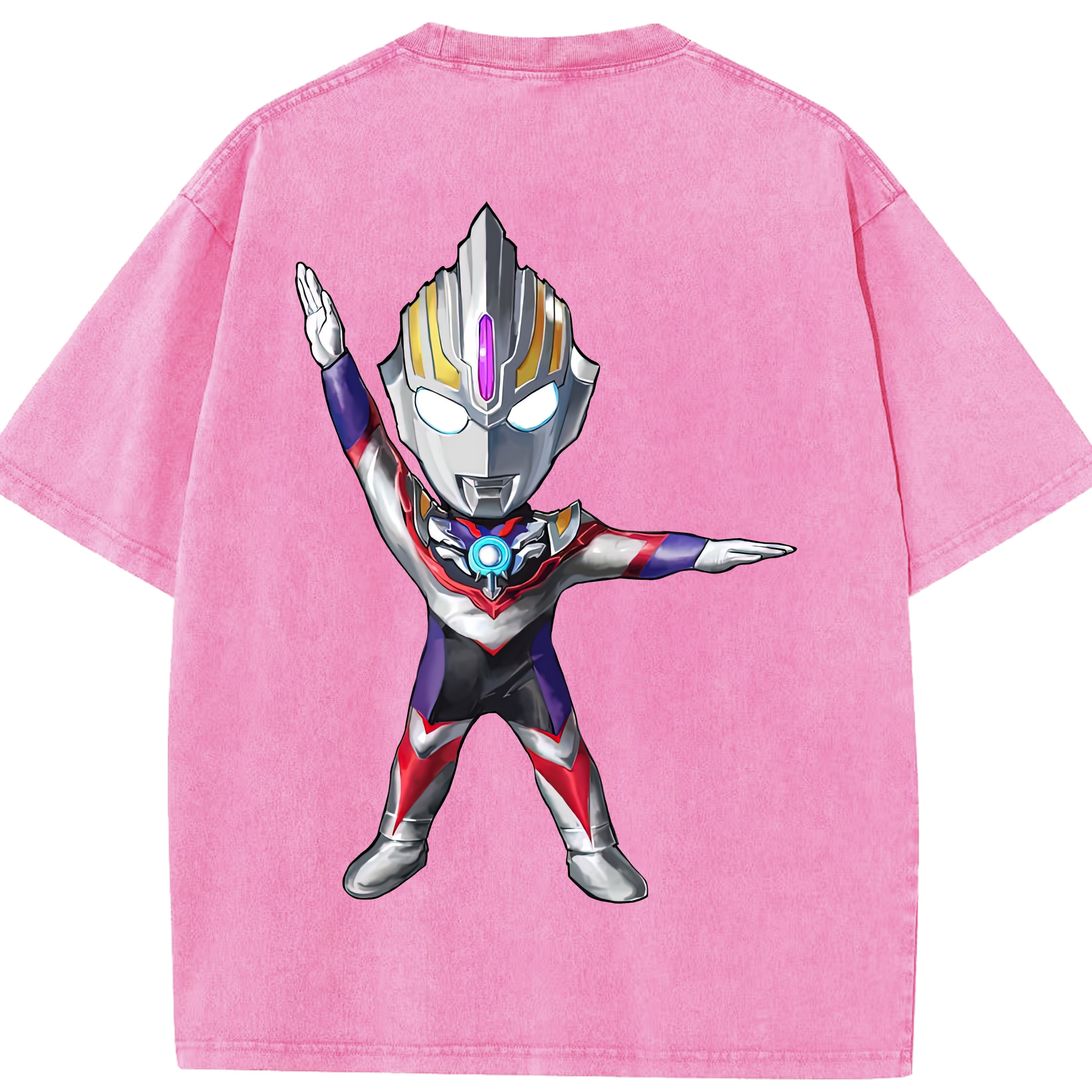 （画像用） ウルトラマン Ultraman 綿100% ヴィンテージ風 半袖Tシャツ（背面プリント）